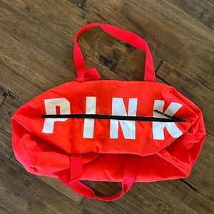 PINK Victoria's Secret Canvas Duffel Bag
